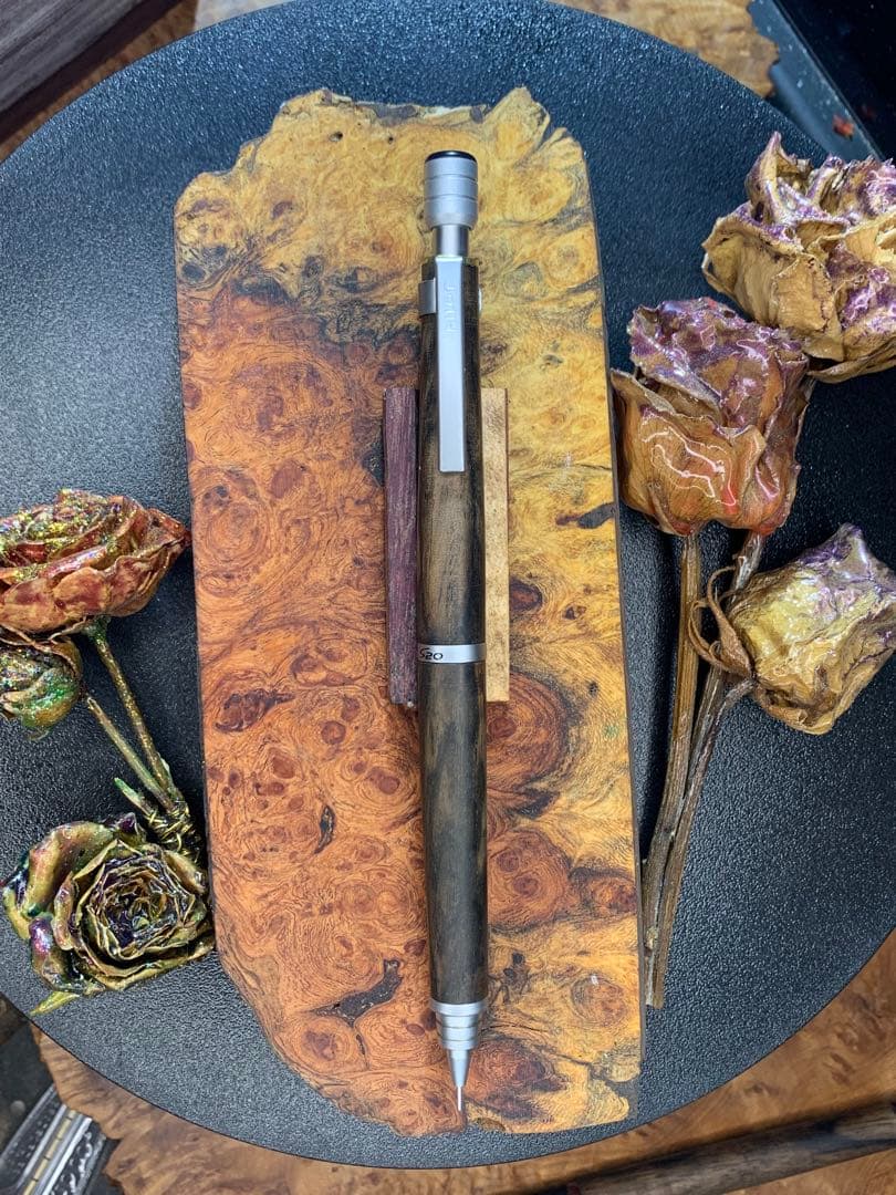 黒柿孔雀杢S20シャープペンシル0.5mm