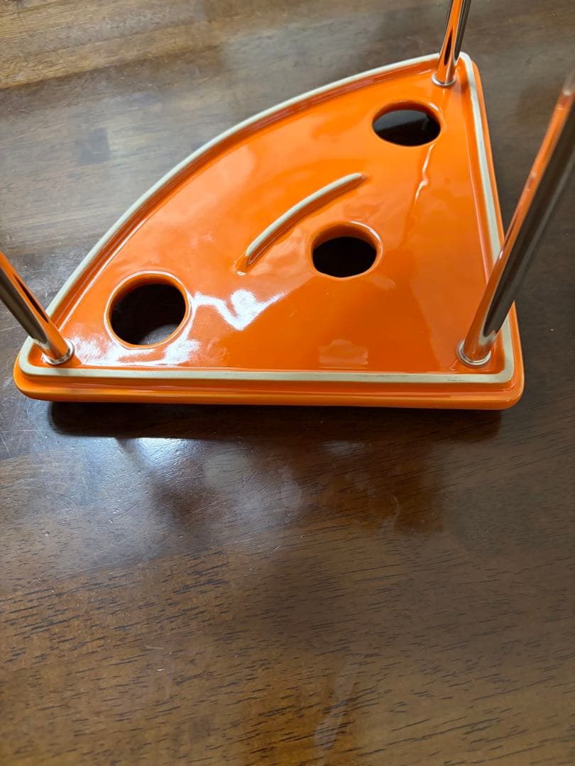 【chocoさま専用】ル・クルーゼ　ラムカンスタンド　オレンジ①