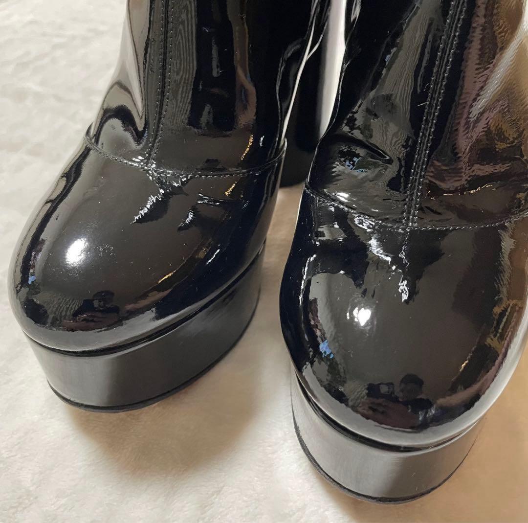 ✨美品✨マークジェイコブス ブーツ 黒 ブラック アンクル 厚底 レザー 人気