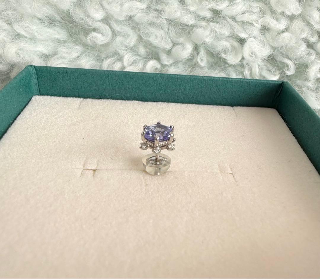 BIZOUXタンザナイト⭐︎ダイヤモンド⭐︎プラチナ900ピアス　イルネージュ