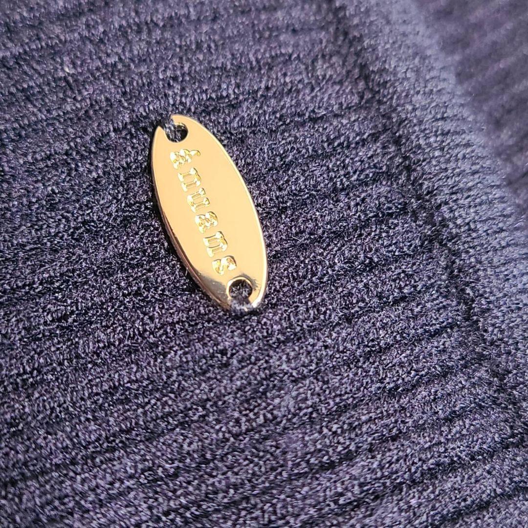 アニュアンス ボートネックイレギュラーヘムドッキングニットワンピース ロング