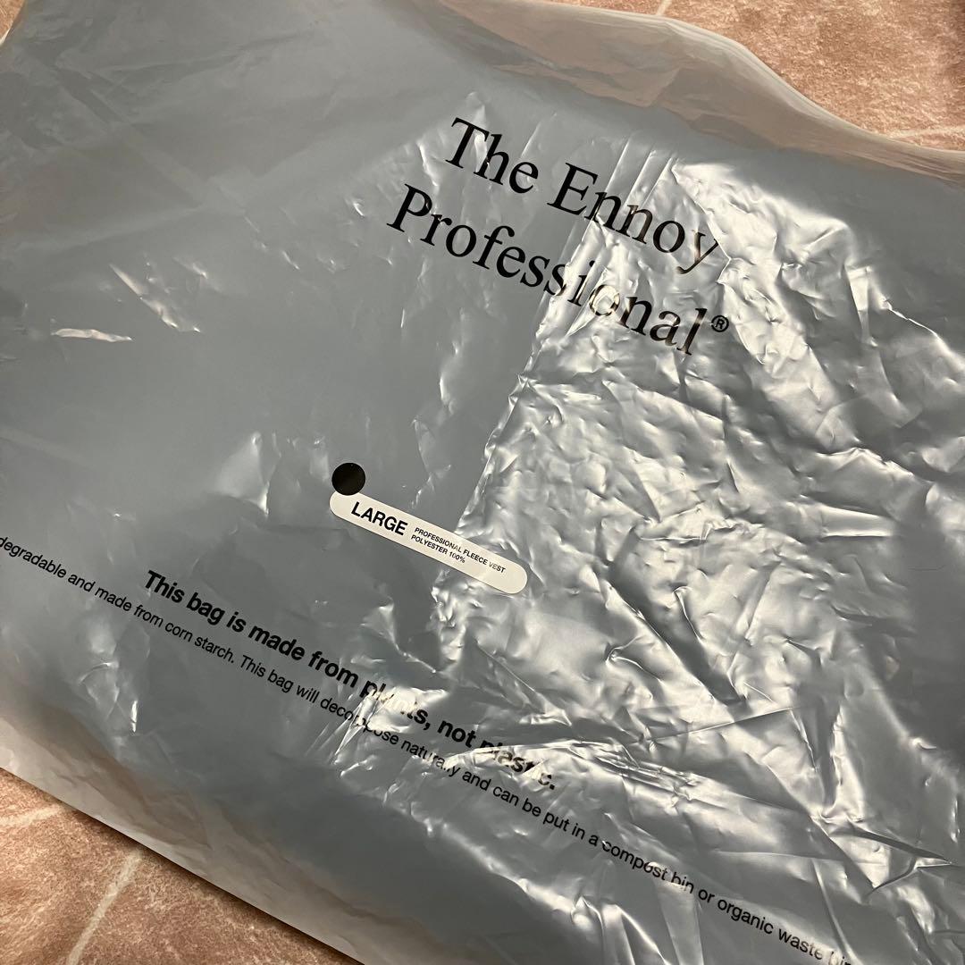 トップス PROFESSIONAL FLEECE VEST BLACK L ennoy