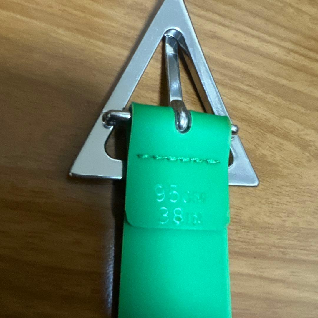 【極美品】BOTTEGA VENETA グリーン ベルト 95cm パラキート