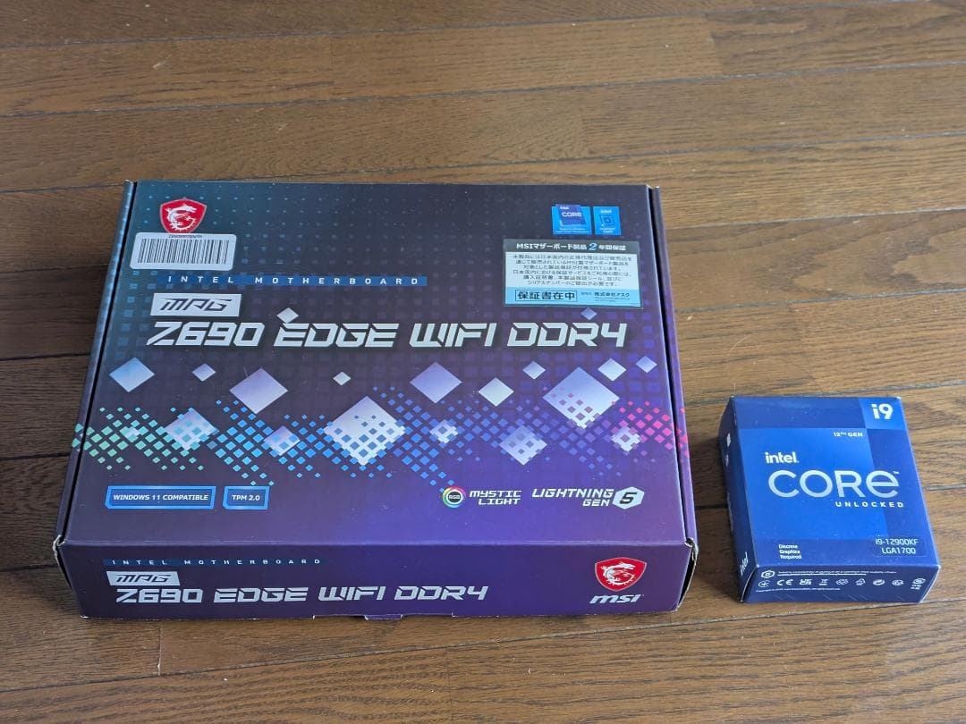 ダ*ン様 MSI Z690 EDGE WIFI DDR4 + i9 12900K