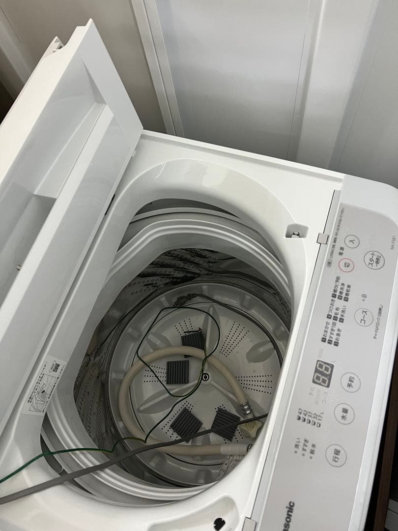 【※引き取り限定※】保証書付パナソニック全自動洗濯機5kg NA-F5B1-LH