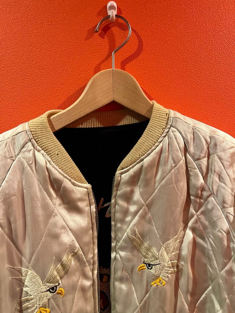 ビンテージ スカジャン　シルバーストーン　別珍　90s