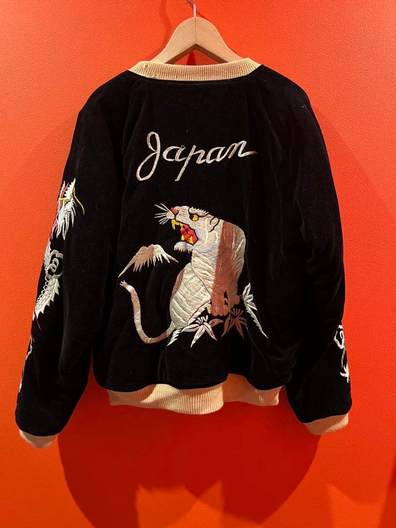 ビンテージ スカジャン　シルバーストーン　別珍　90s