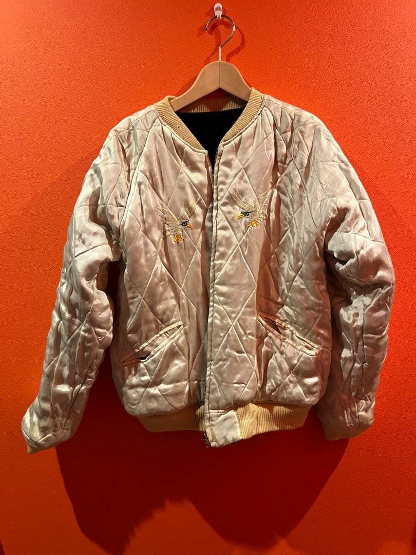 ビンテージ スカジャン　シルバーストーン　別珍　90s