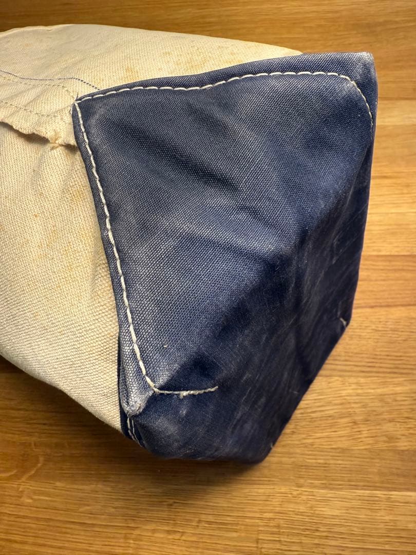 ①人気Navy！70-80sガイド１本ギザタグ エルエルビーントートバッグ