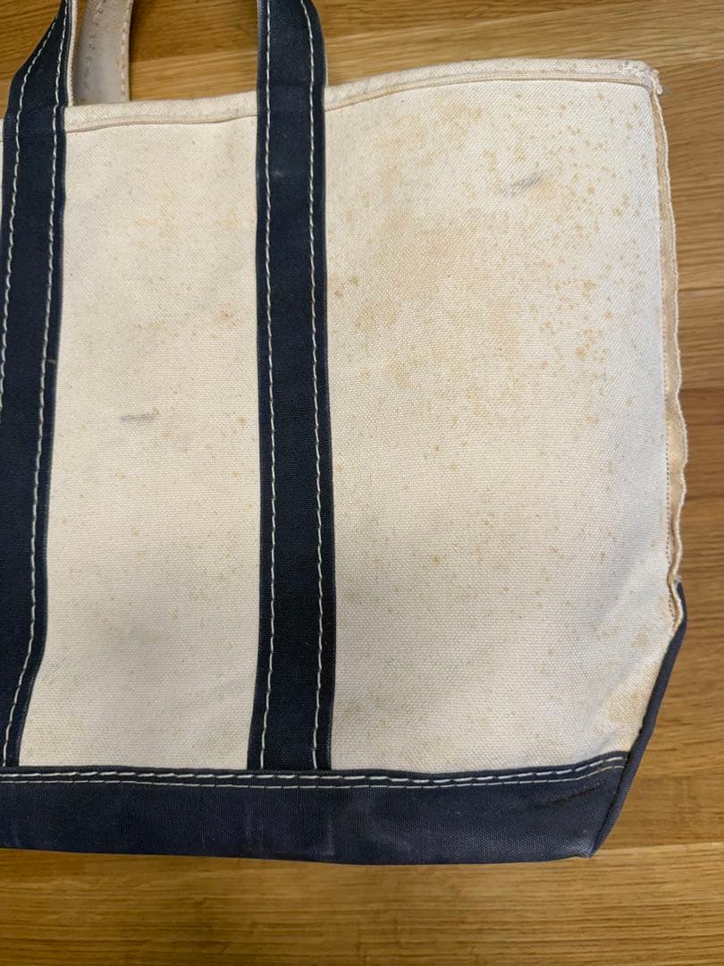 ①人気Navy！70-80sガイド１本ギザタグ エルエルビーントートバッグ