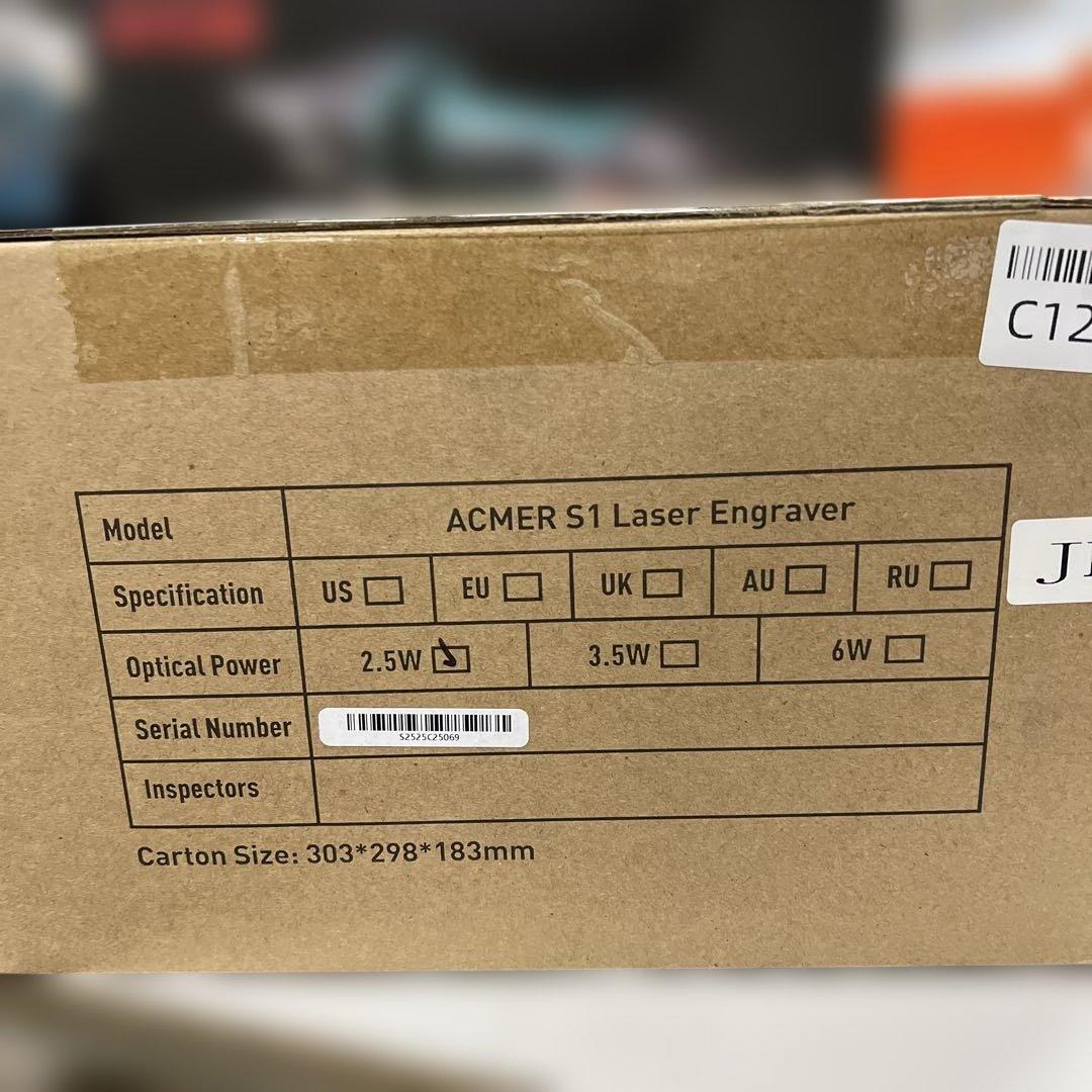 ACMER S1 レーザー 彫刻機 初心者 高精度 ミニ 彫刻機
