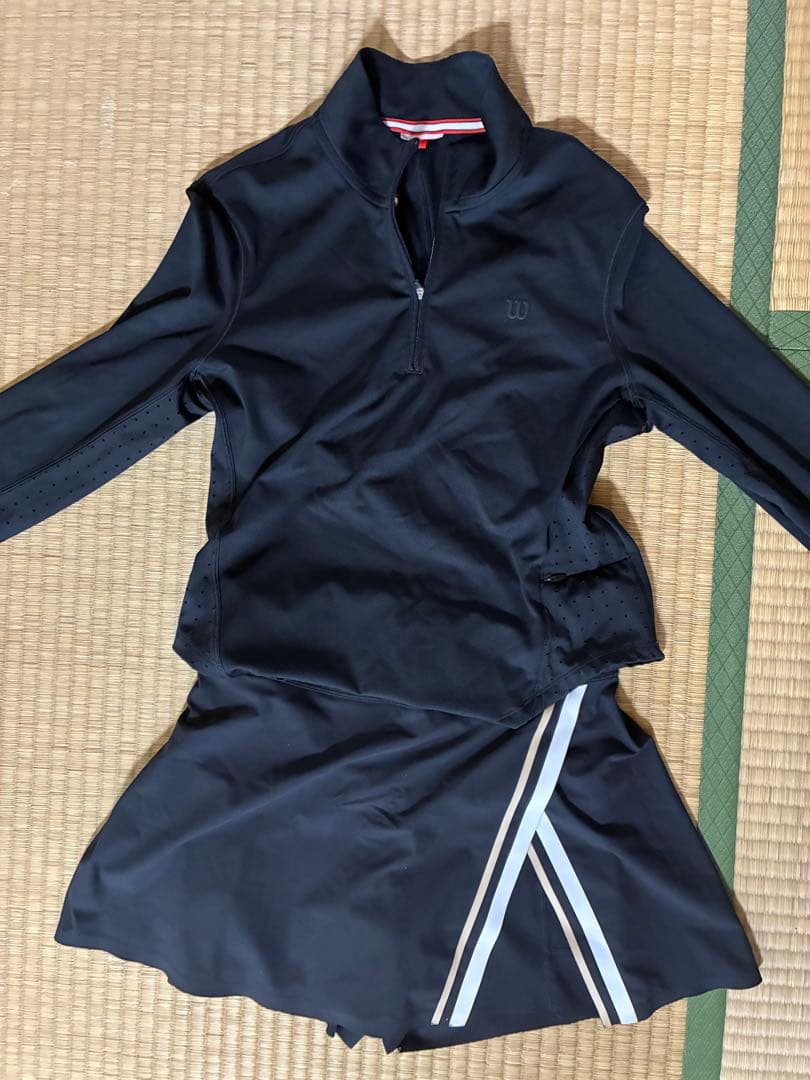 Wilson テニススコート　ブラックXS