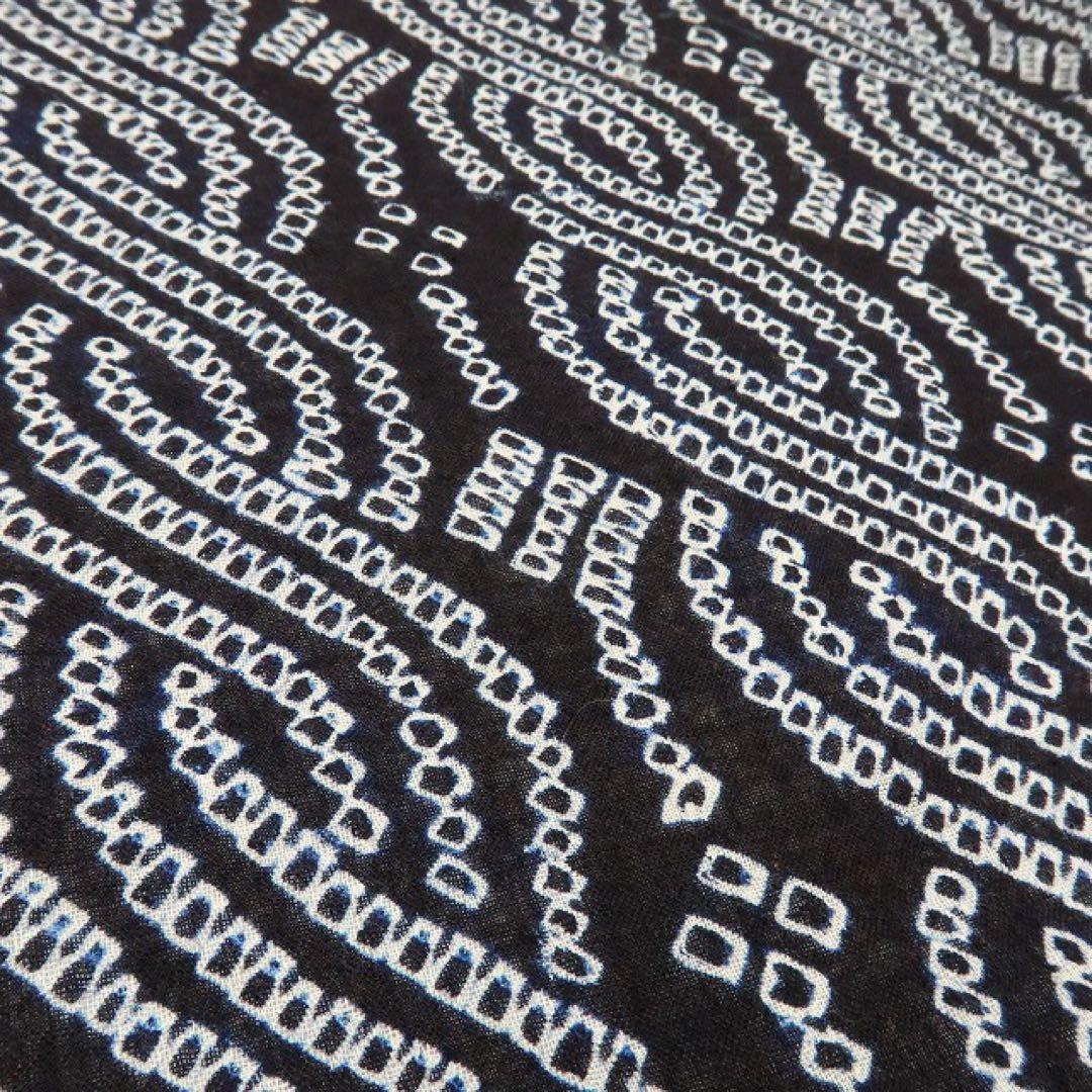 こぐま✺新品 有松鳴海絞り 仕付け トール 綿 高級浴衣 着物 A3103