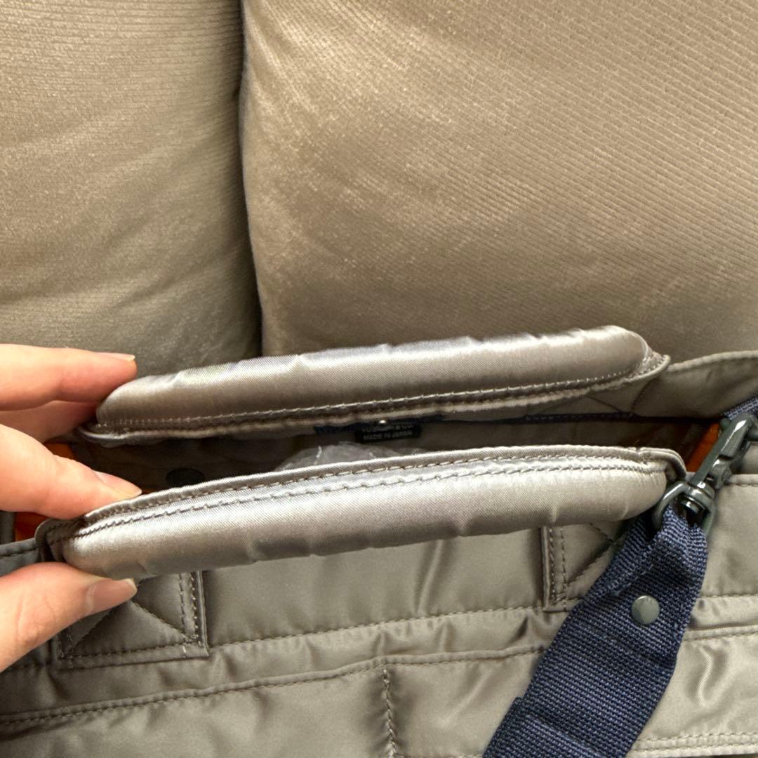 ★超美品★ ポーター PXタンカー 2WAY トートバッグ シルバーグレー L