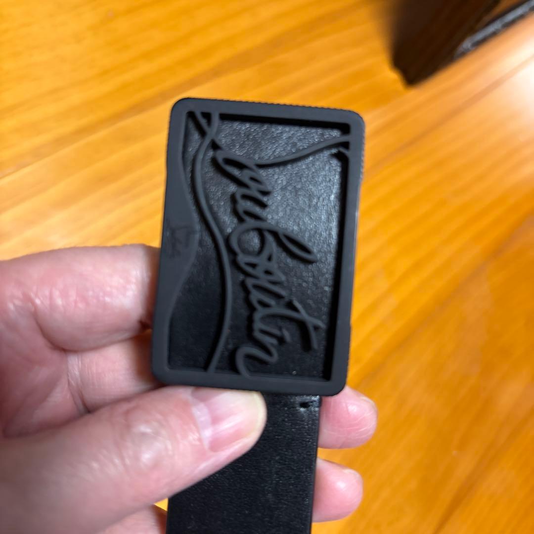 Christian Louboutin ブラック ベルト新品未使用２本大幅値下げ