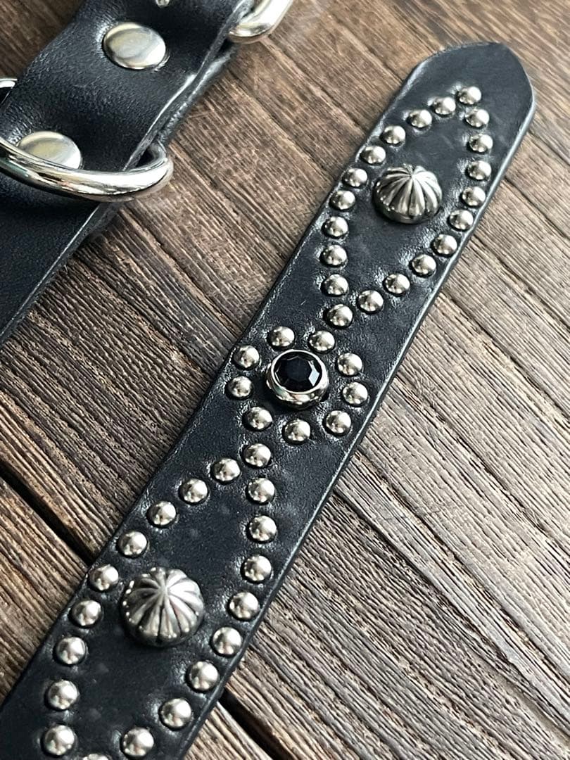 ナローロングベルト　シルバー　サドルレザー　oval+ HTC CALEE