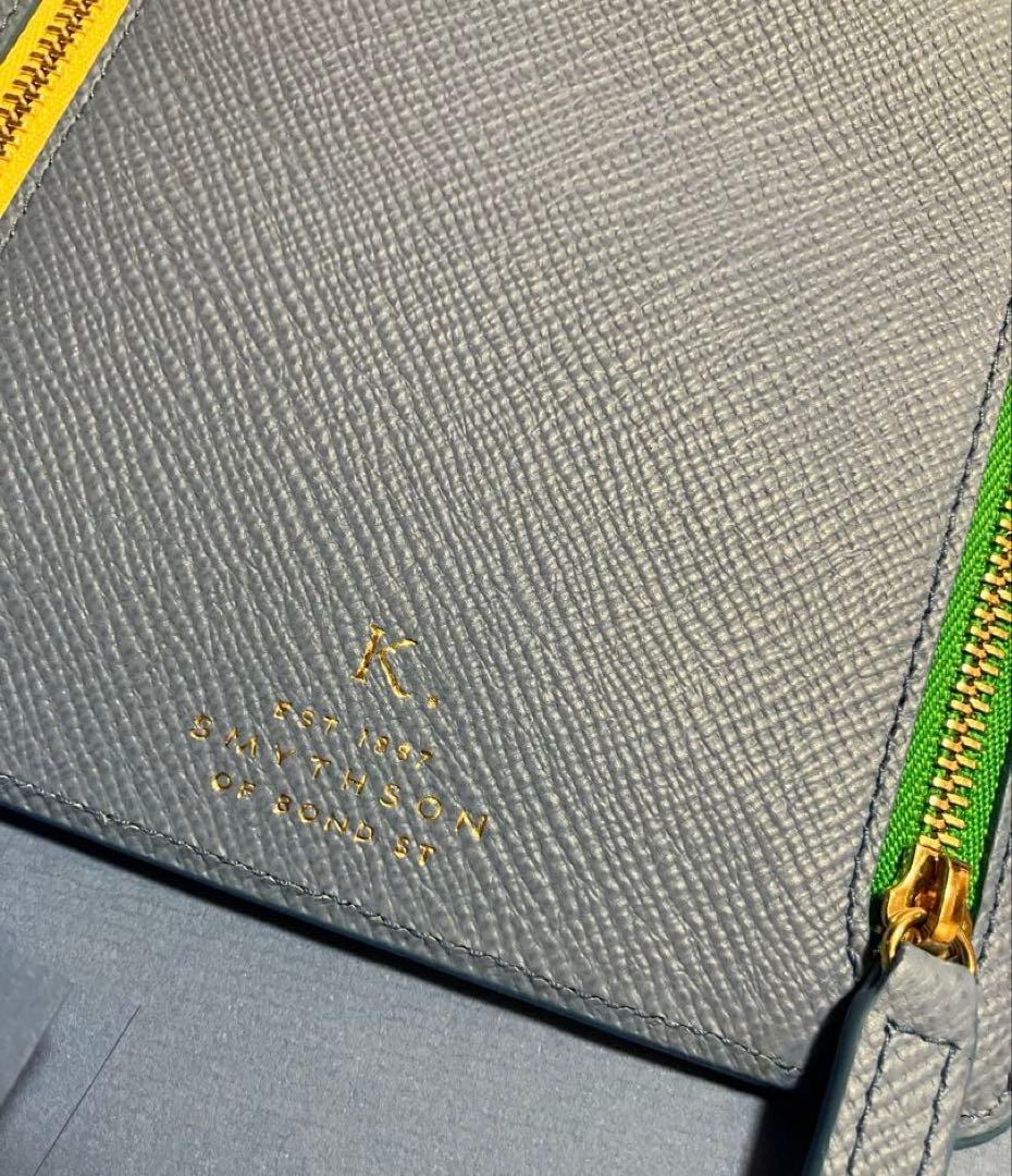 SMYTHON ✨パナマ　ジップカレンシーケース✨ライトブルー