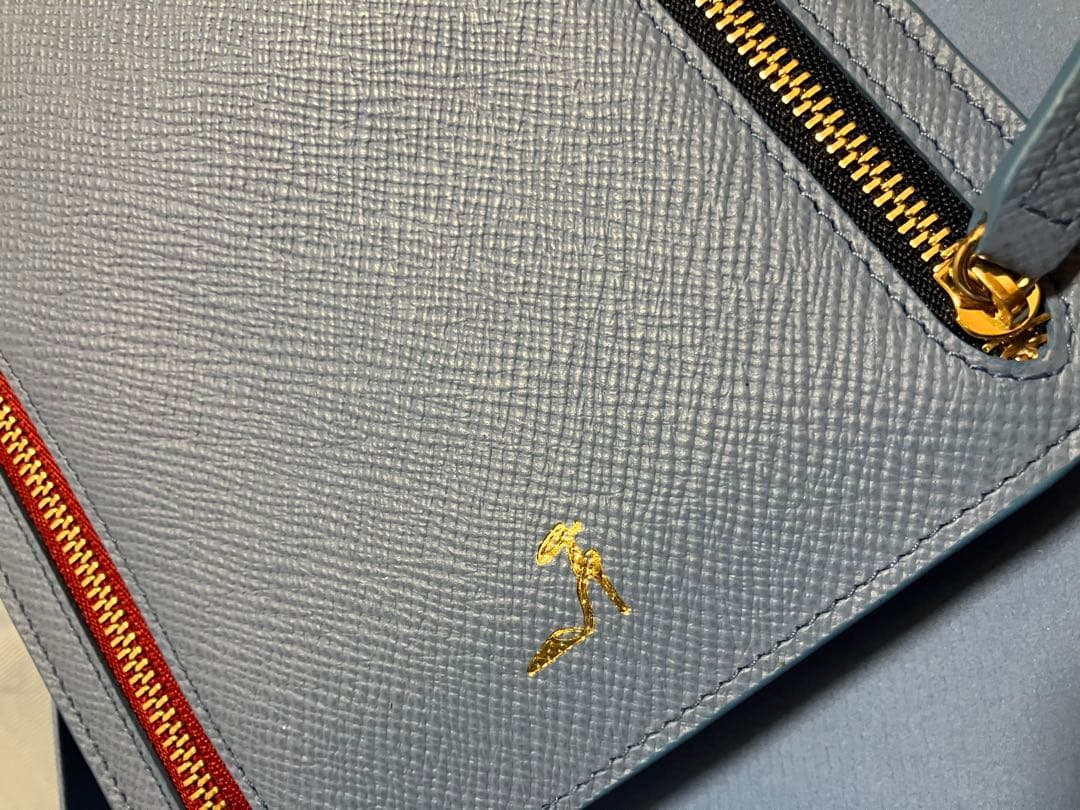 SMYTHON ✨パナマ　ジップカレンシーケース✨ライトブルー