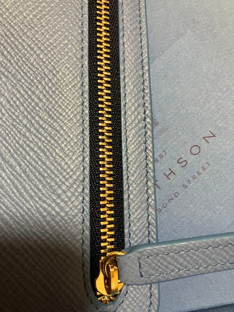 SMYTHON ✨パナマ　ジップカレンシーケース✨ライトブルー