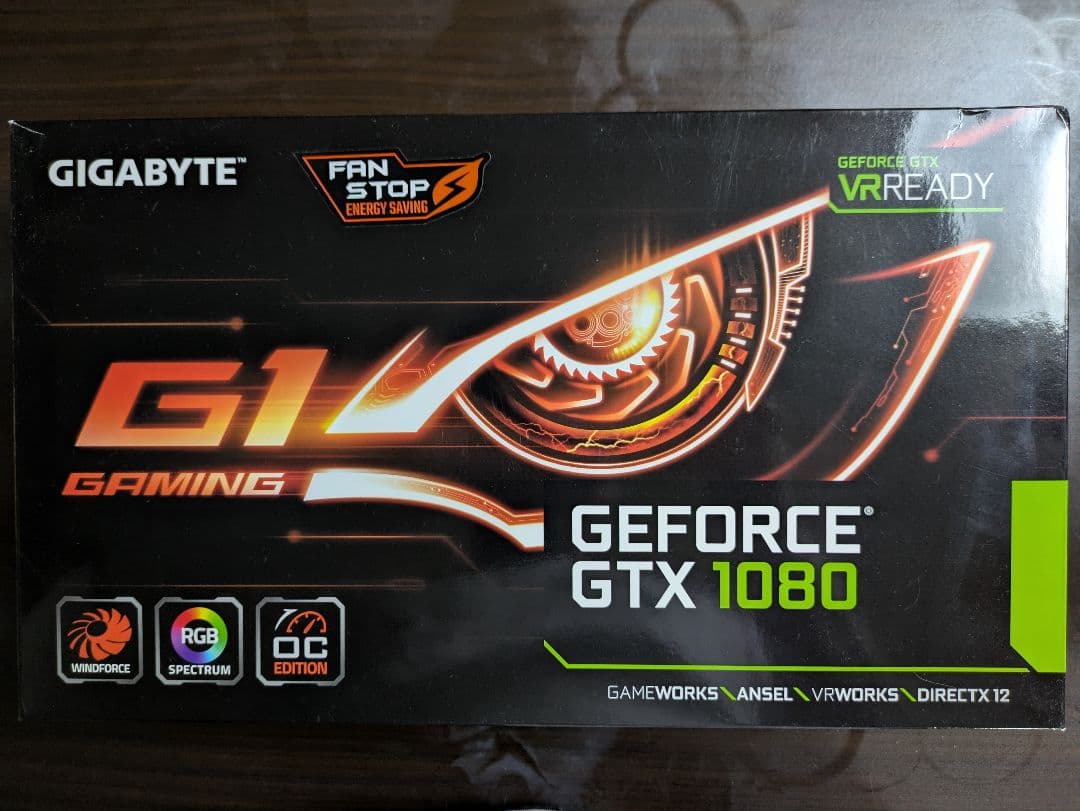 グラフィックボード・グラボ・ビデオカード GIGABYTE GeForce GTX 1080 G1 Gaming 8G