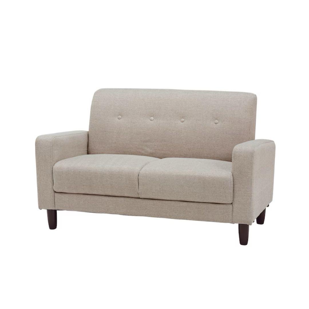 【美品】 belle maison ベージュ 2人掛けソファ