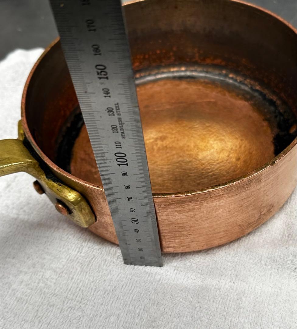 銅製鍋　2kg以上　35年もの　純度が高い　18cm