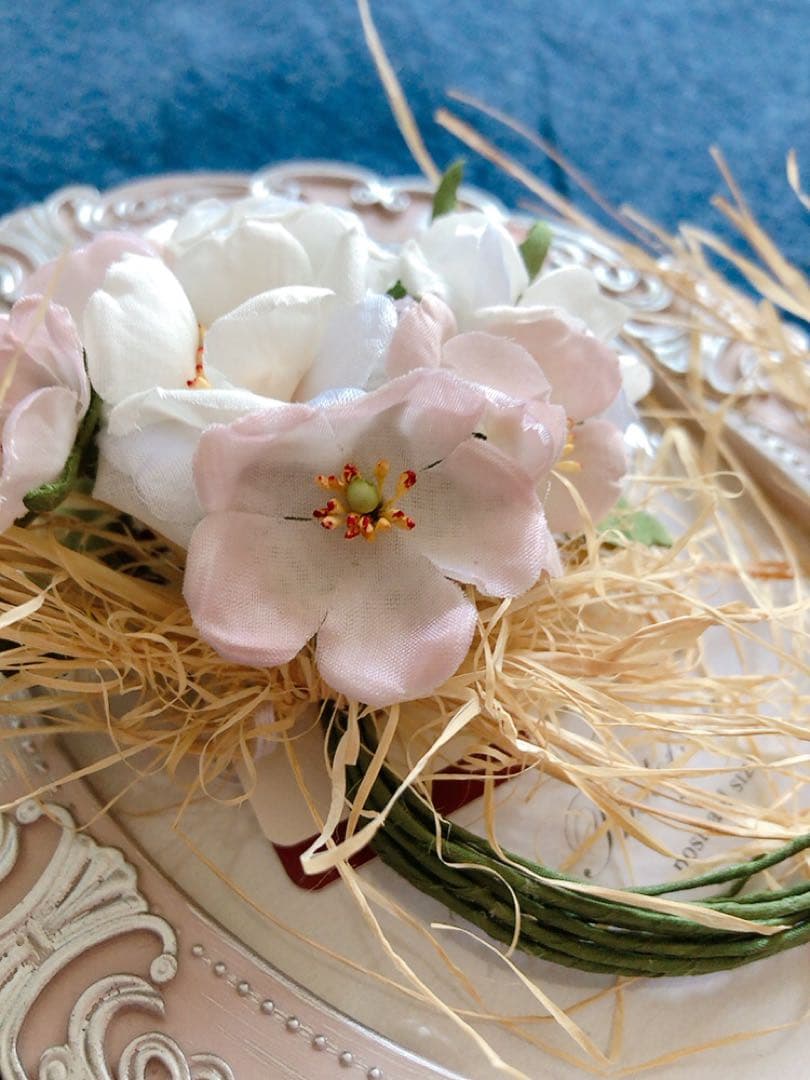 ピンクハウス❤️【未使用】藁付き野ばらブーケコサージュ❤️