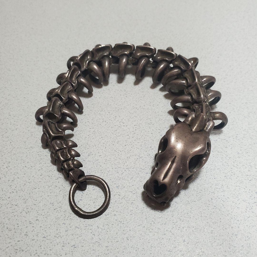 925シルバー ブレスレット スカル モチーフ