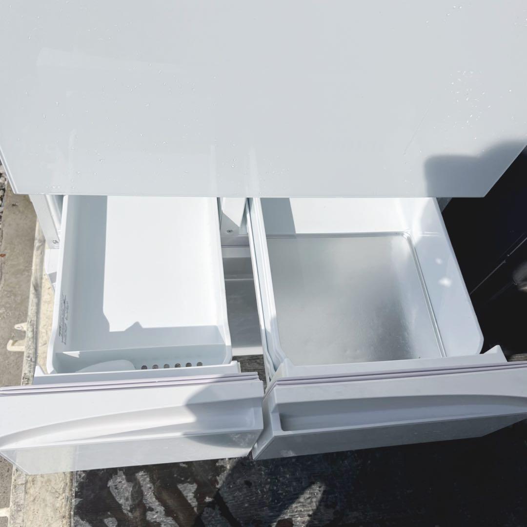 取付無料！東芝 ベジータ 真ん中野菜室おしゃれホワイト6ドア冷蔵庫！洗濯機