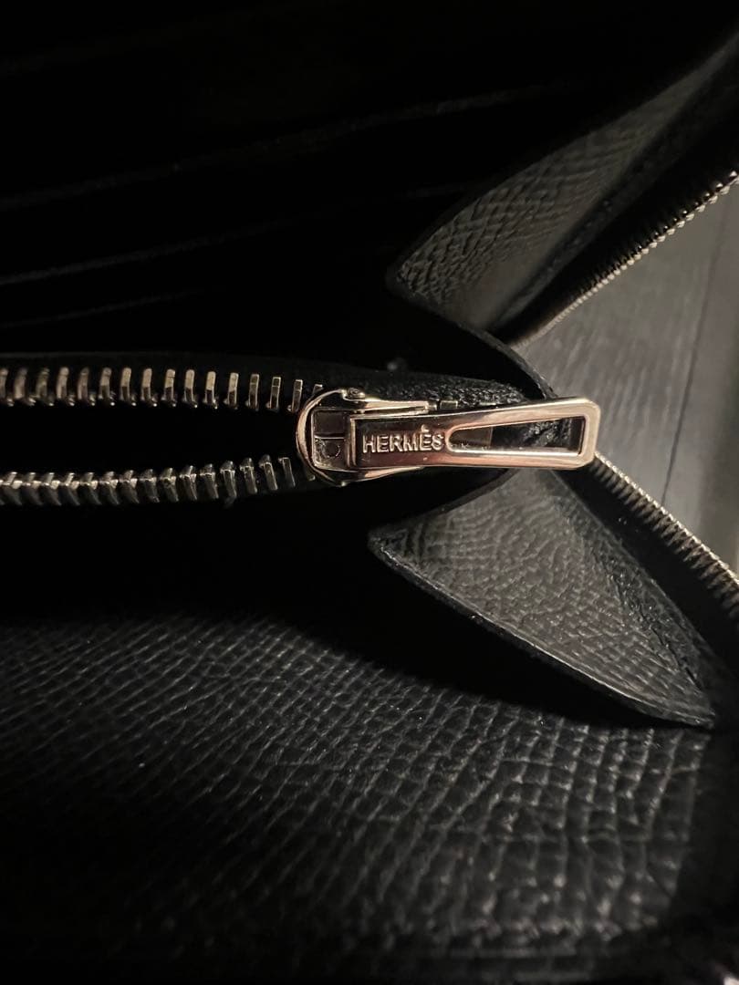 HERMES アザップ ロング クラシック オールレザー ラウンドファスナー