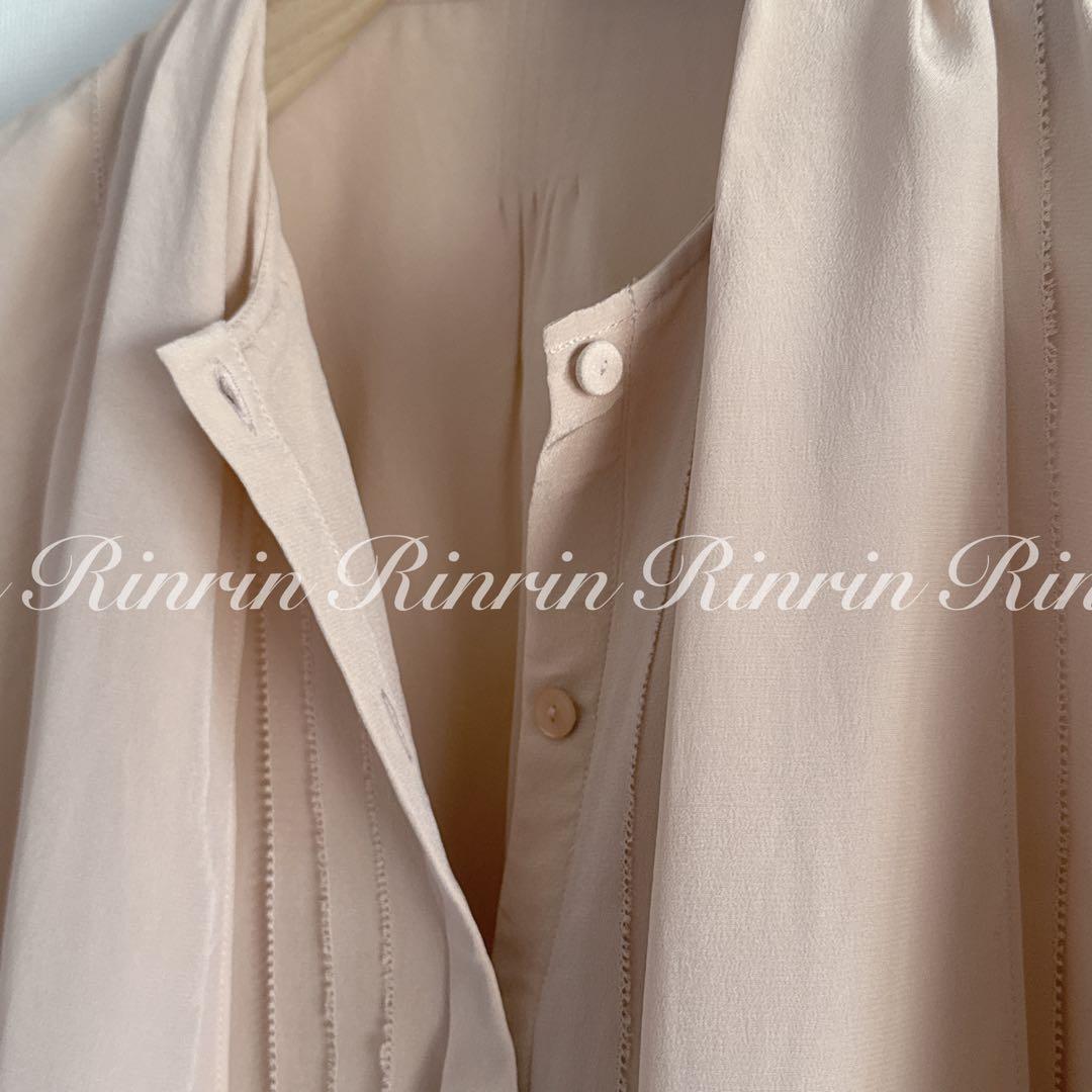 ANAYI シルクデシンボウタイブラウス 38