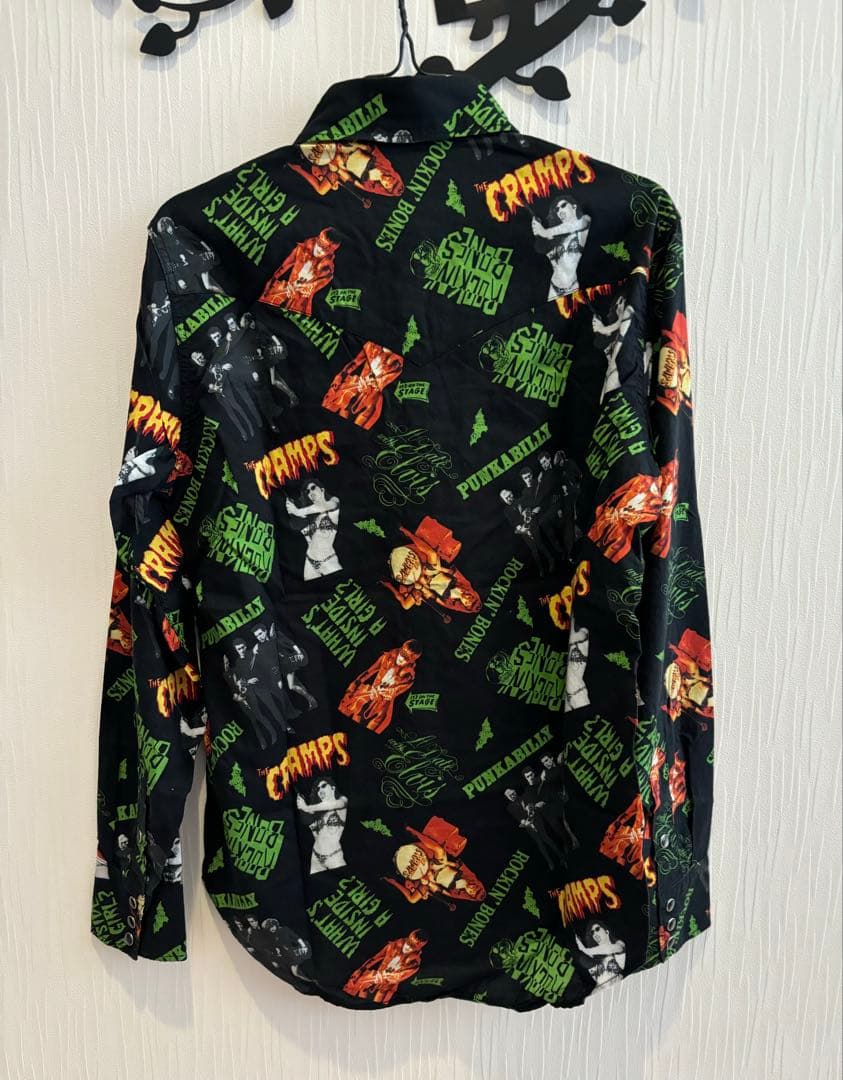 新品未使用　ヒステリックグラマー　ザクランプス　ウエスタン　シャツ　総柄