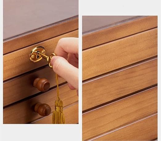 木製アクセサリーケース　ジュエリーボックス ミラー付き