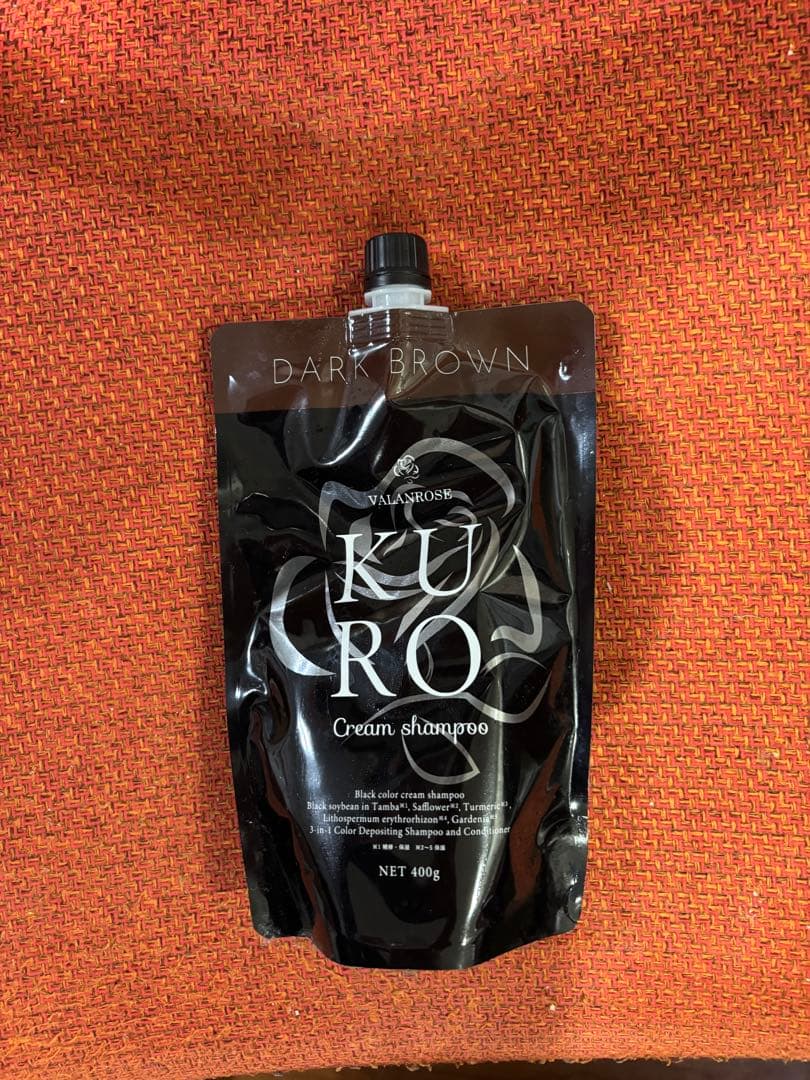 KURO Cream Shampoo ダークブラウン 400g 4個セット