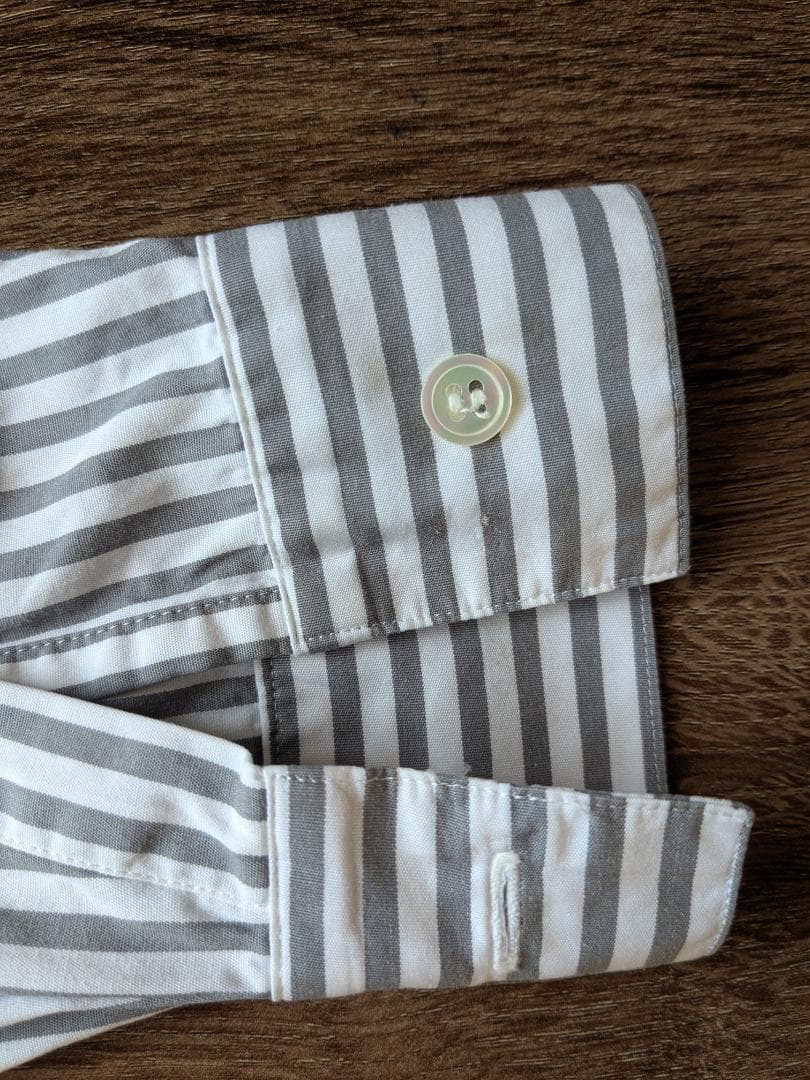 アンダーカバー 1999SS グレー ストライプシャツ 灰色 RELIEF期