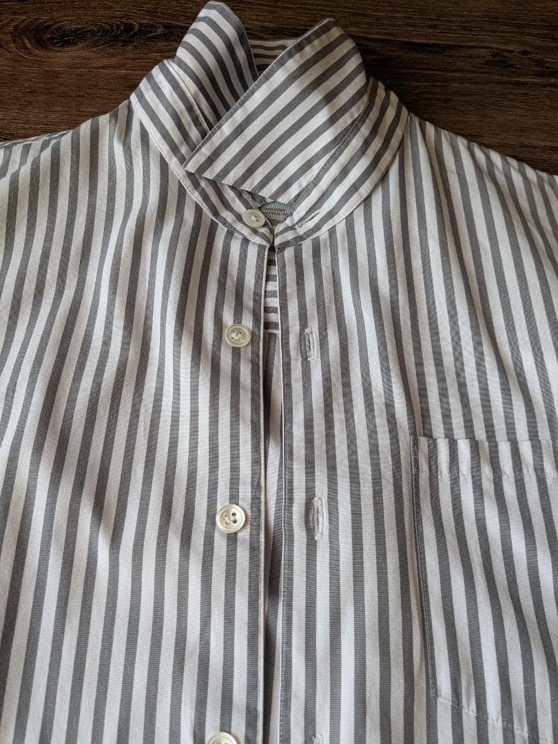 アンダーカバー 1999SS グレー ストライプシャツ 灰色 RELIEF期