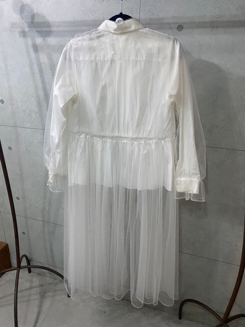 ノワールケイニノミヤ　noir kei ninomiya チュールシャツ