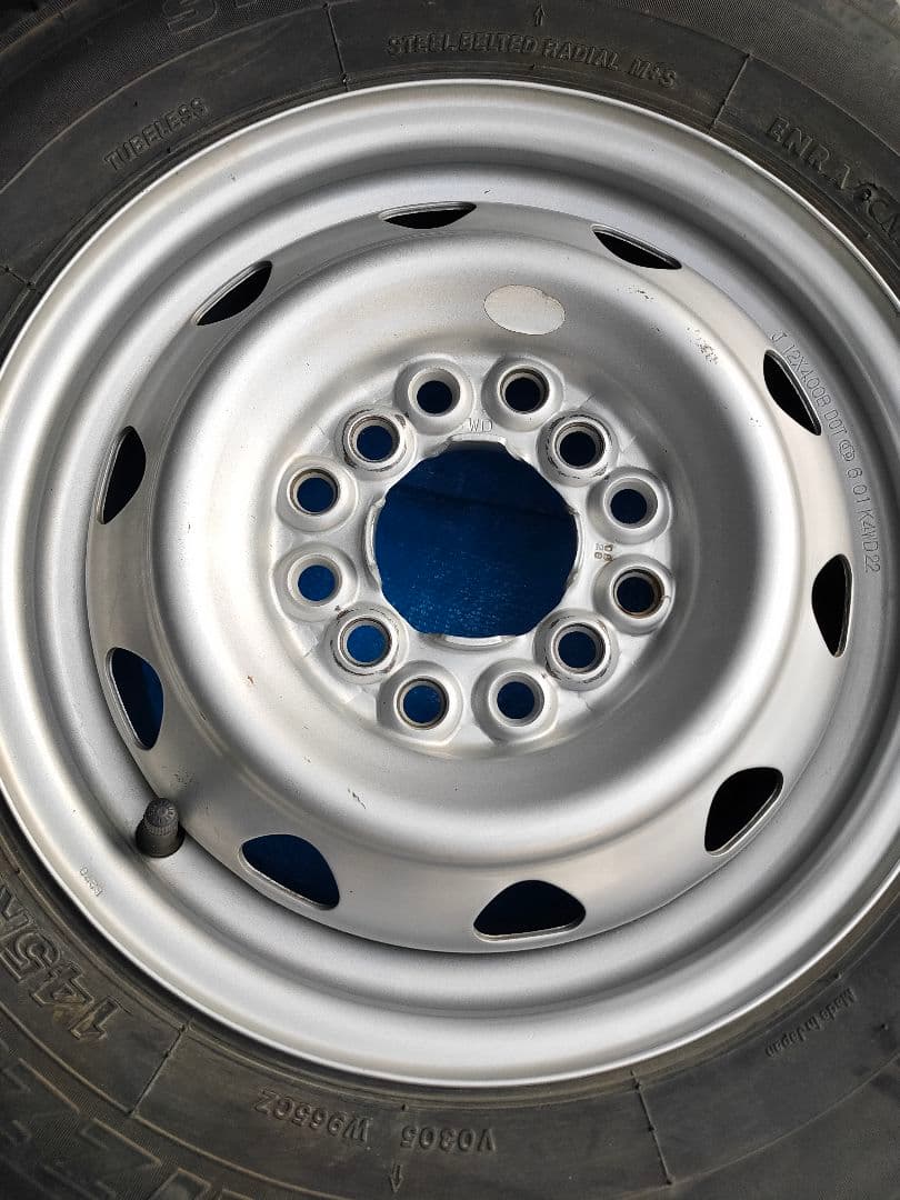 ②ブリヂストン ホイールセット 145R12 145/80R12 軽トラ バン