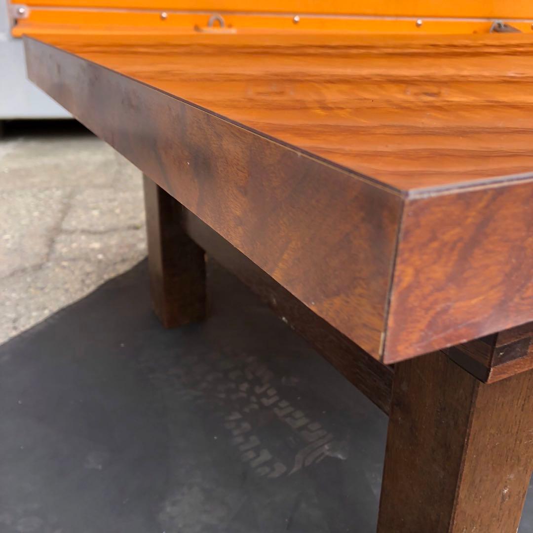 高級家具　木製シンプル座卓 ブラウン