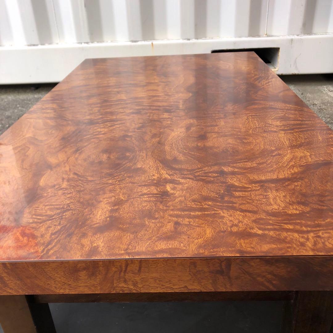 高級家具　木製シンプル座卓 ブラウン