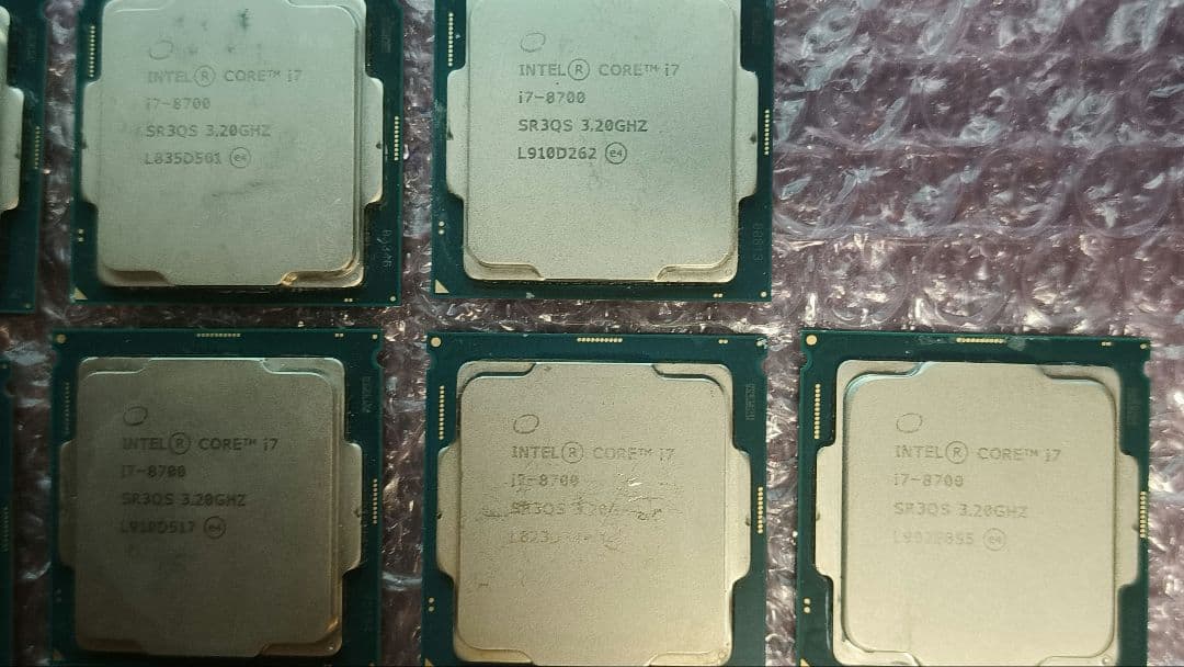 core i7 8700 まとめ売り動作確認済み