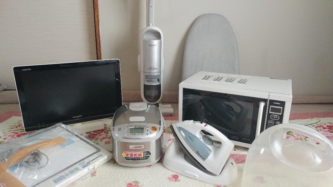 電化製品(テレビ 電子レンジ 掃除機 IHコンロ 炊飯器 アイロン)