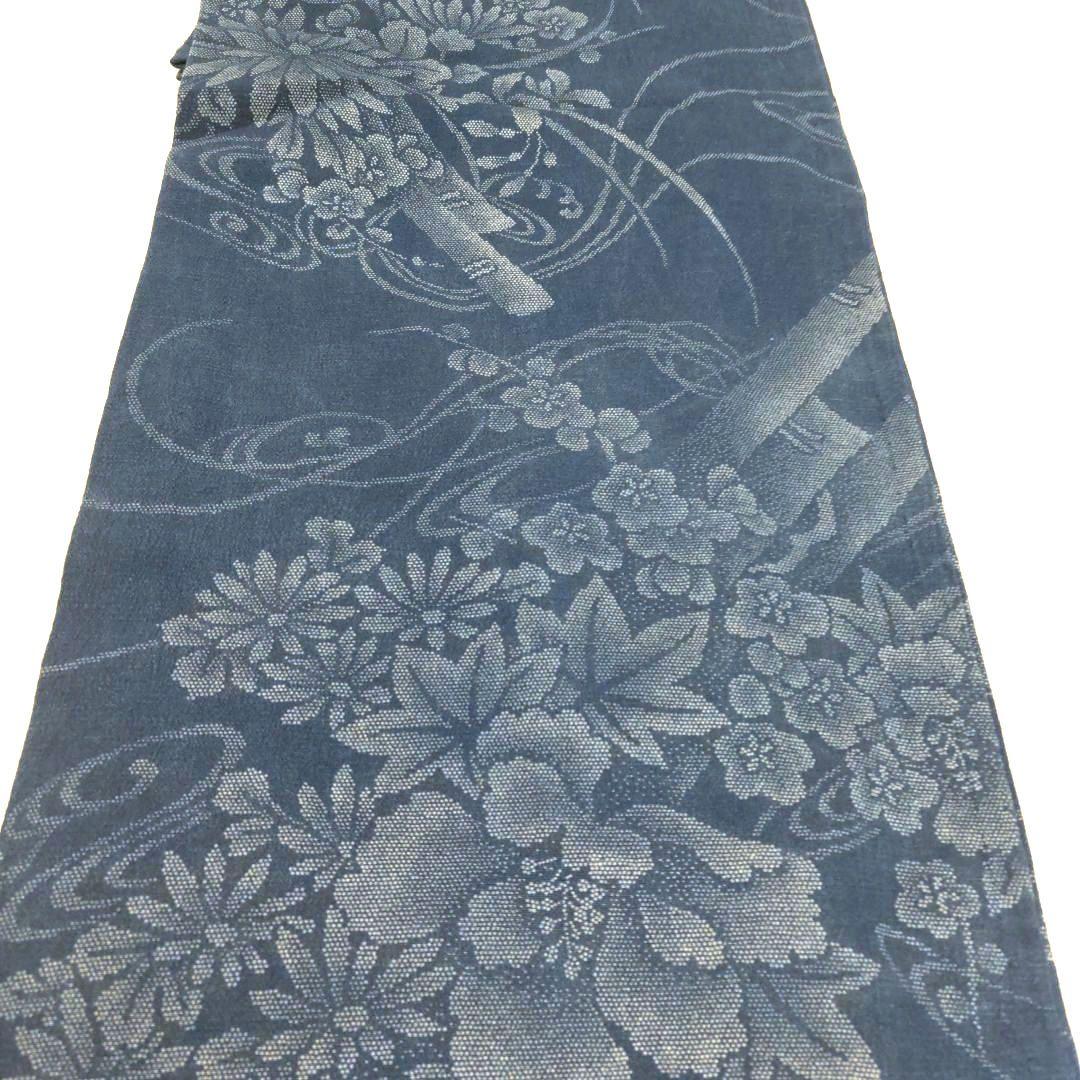 竺仙　浴衣　縮小紋中形