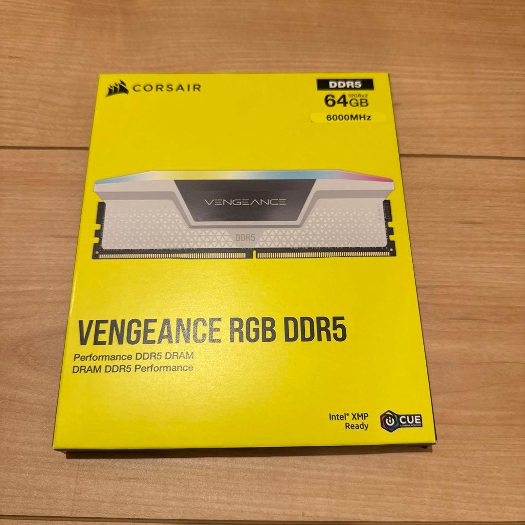 CORSAIR コルセア メモリ DDR5-6000MHz 64GB ホワイト