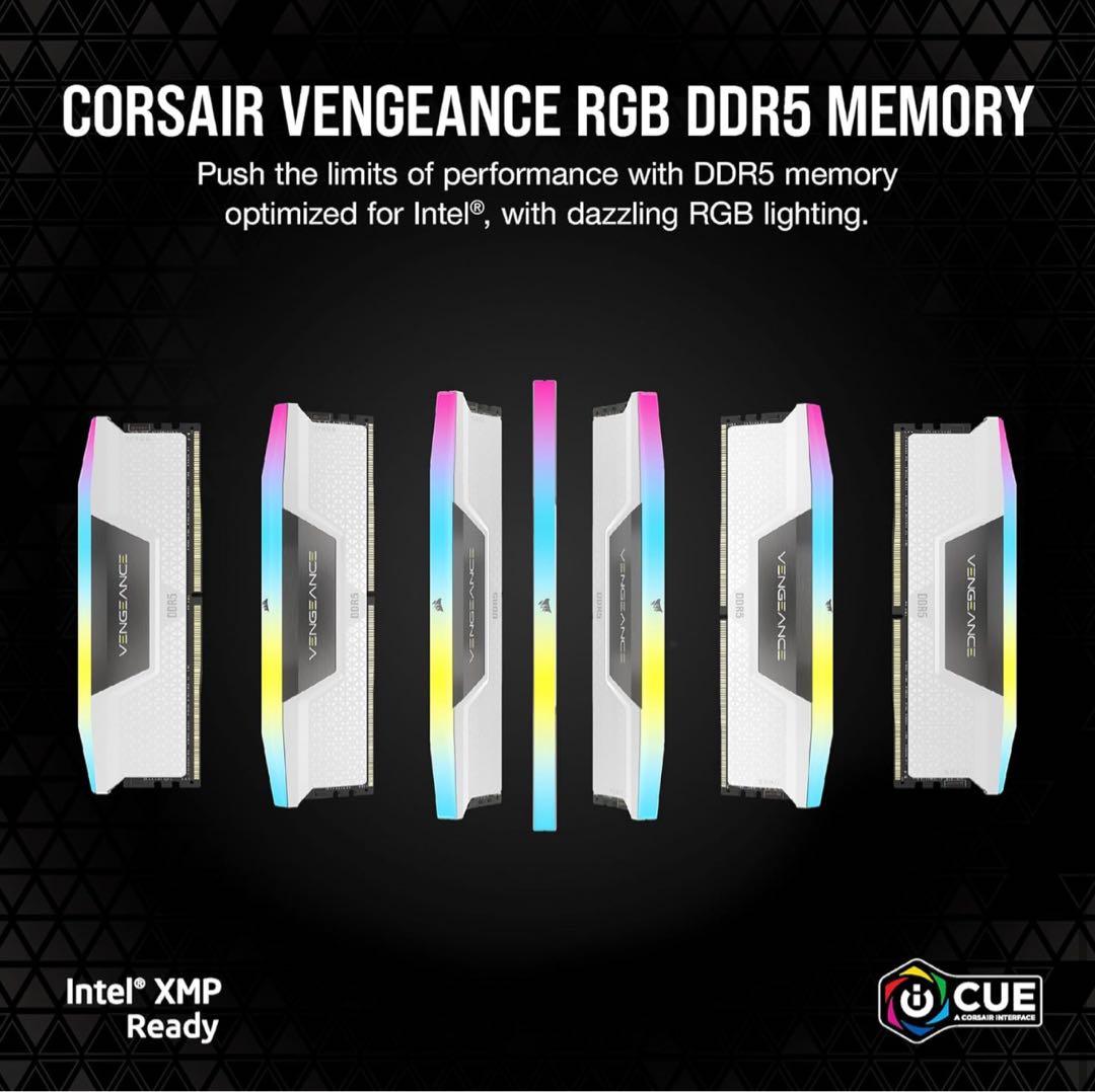 CORSAIR コルセア メモリ DDR5-6000MHz 64GB ホワイト