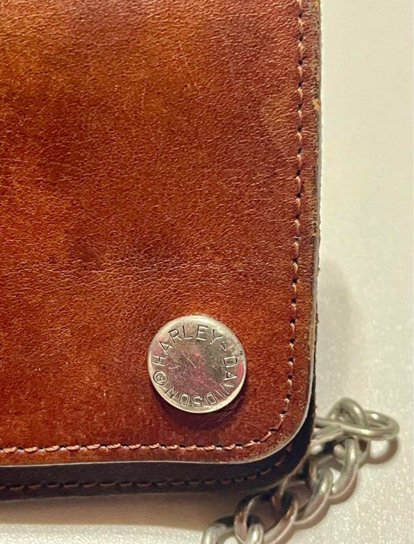 Harley-Davidson レザー長財布 チェーン付き