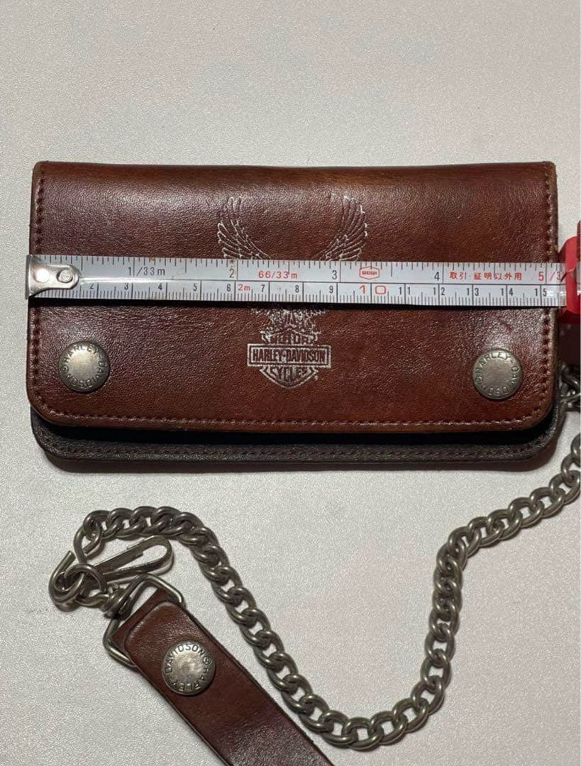 Harley-Davidson レザー長財布 チェーン付き