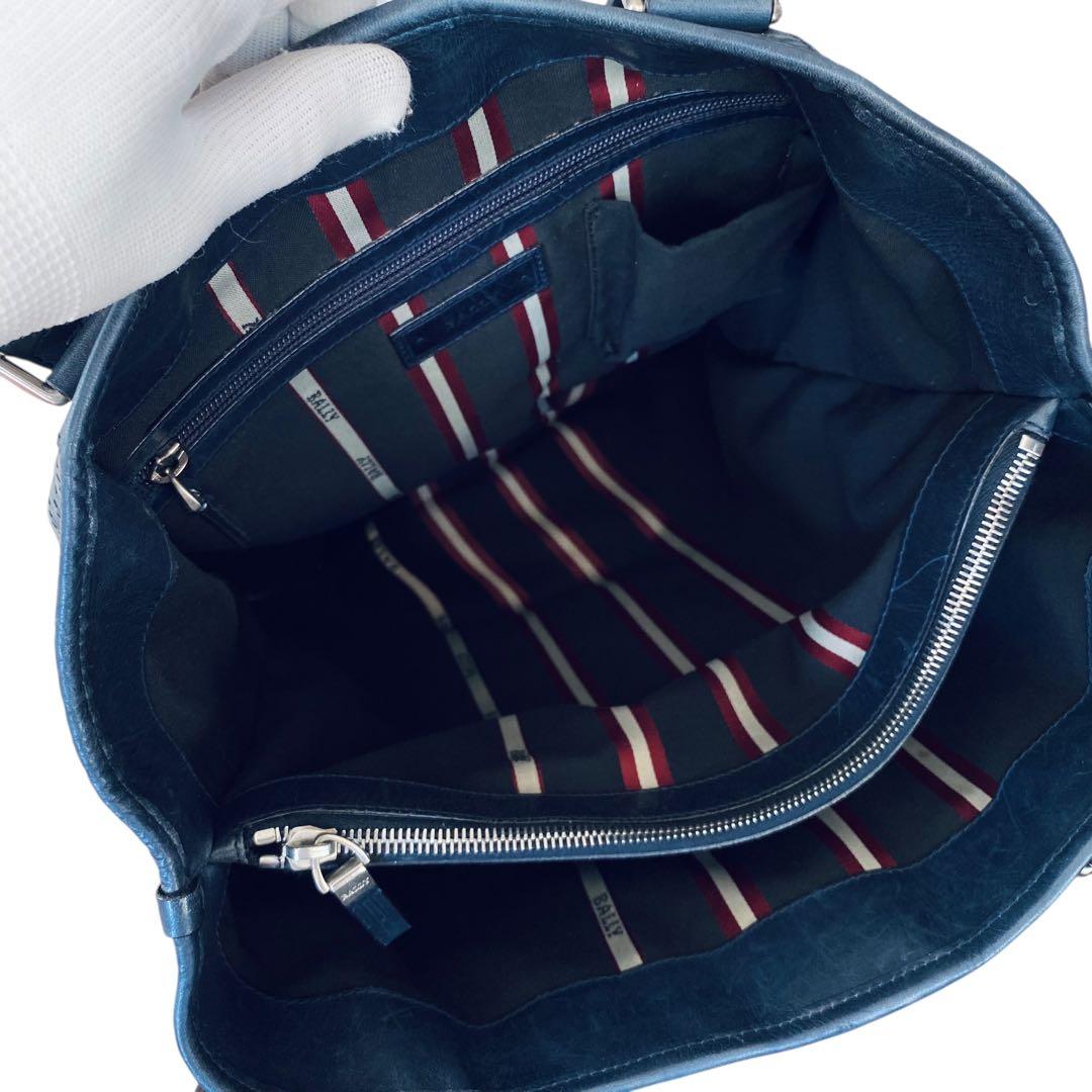 BALLY バリー【美品】パンチングレザー トートバッグ トレインスポッティング