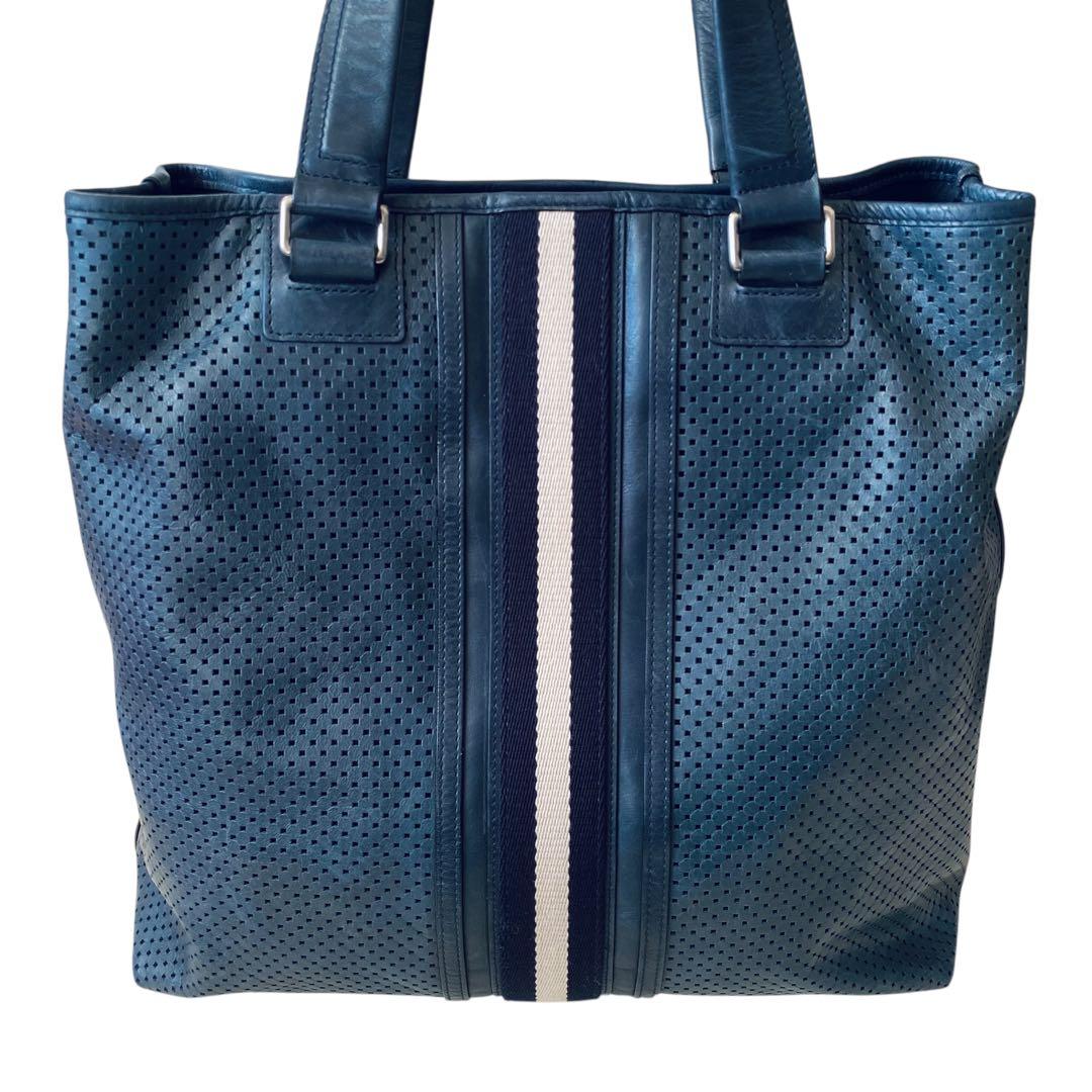 BALLY バリー【美品】パンチングレザー トートバッグ トレインスポッティング