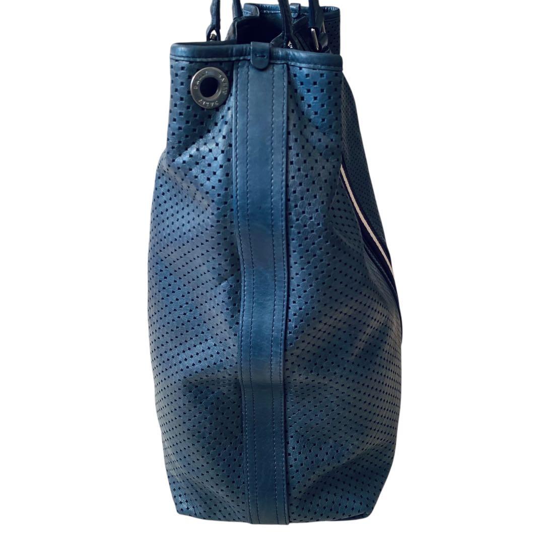 BALLY バリー【美品】パンチングレザー トートバッグ トレインスポッティング